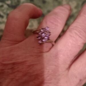 Sterling silver tanzanite ring